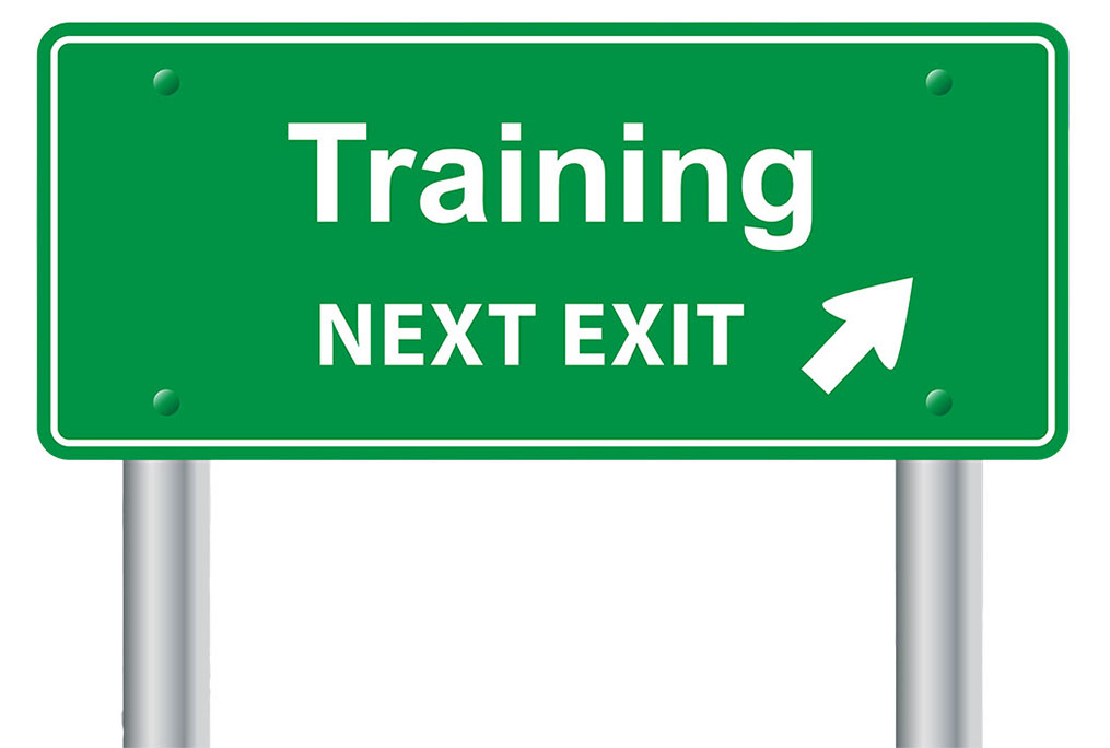 training in session sign